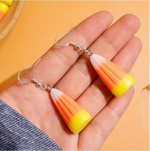 Candy Corn Earrings