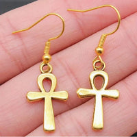 Cross Earrings (Gold)