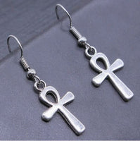 Cross Earrings (Silver)