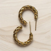 Golden Hoop Earrings