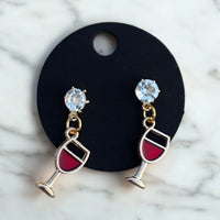 Wine Glass Earrings