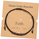 Morse Code Bracelet - Faith