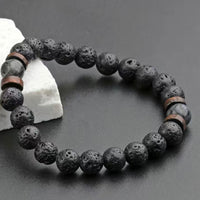 Lava Stone Bracelet - Gray