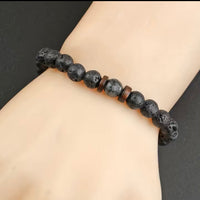 Lava Stone Bracelet - Gray