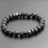 Lava Stone Bracelet - Gray