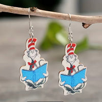 Dr. Suess Read Earrings