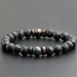 Lava Stone Bracelet - Gray