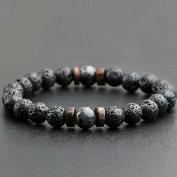 Lava Stone Bracelet - Gray