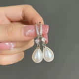 Pearl (Faux) Drop Earrings
