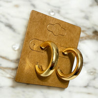 Golden Hoop Earrings