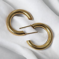 Golden Hoop Earrings