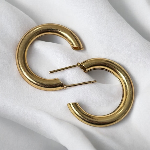 Golden Hoop Earrings