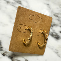 Golden Hoop Earrings