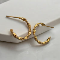 Golden Hoop Earrings