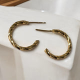 Golden Hoop Earrings