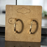 Golden Hoop Earrings
