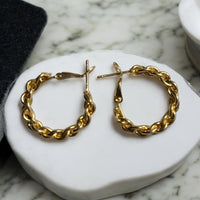 Golden Hoop Earrings