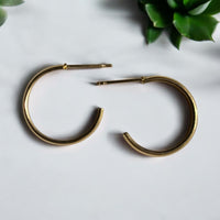 Golden Hoop Earrings