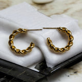 Golden Hoop Earrings