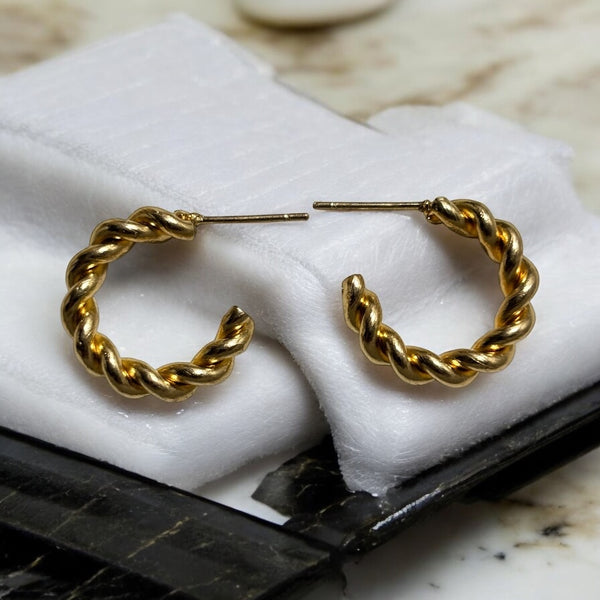 Golden Hoop Earrings