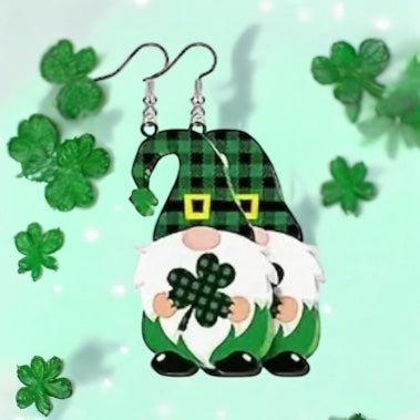 Gnome Leprechaun Earrings