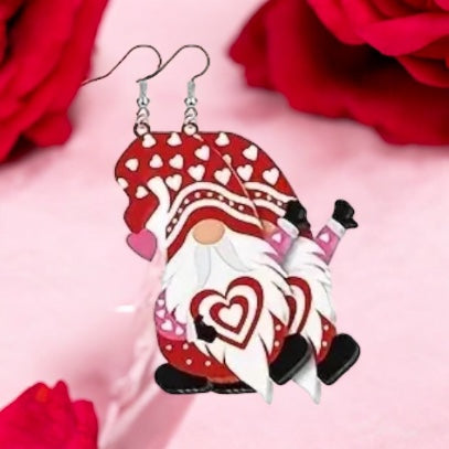 Gnome Valentine’s Earrings