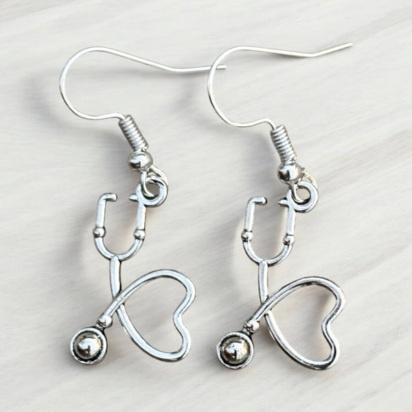Stethoscope (Silver) Earrings