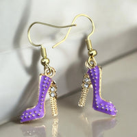 Purple Stiletto Earrings
