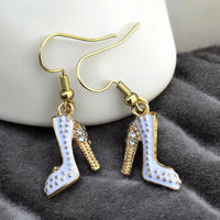 White Stiletto Earrings