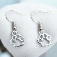 Hollow Paw Print Earrings