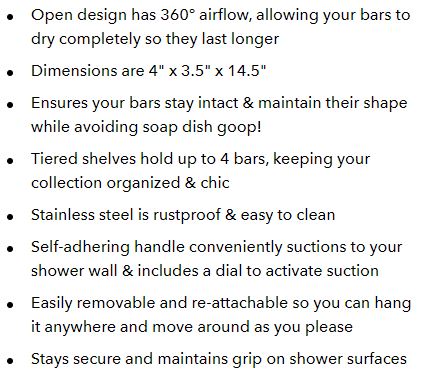Self-Draining Shower Caddy – Nana's Aromas LLC